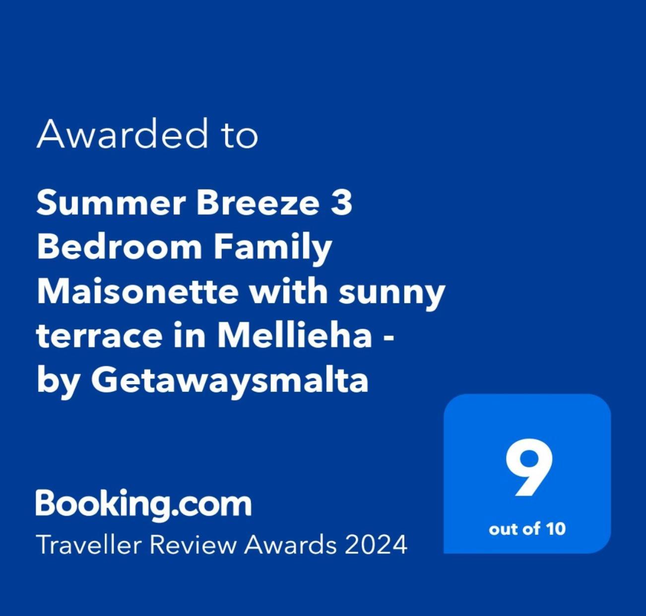 Summer Breeze 3 Bedroom Family Maisonette With Sunny Terrace In Mellieha - By Getawaysmalta Zewnętrze zdjęcie